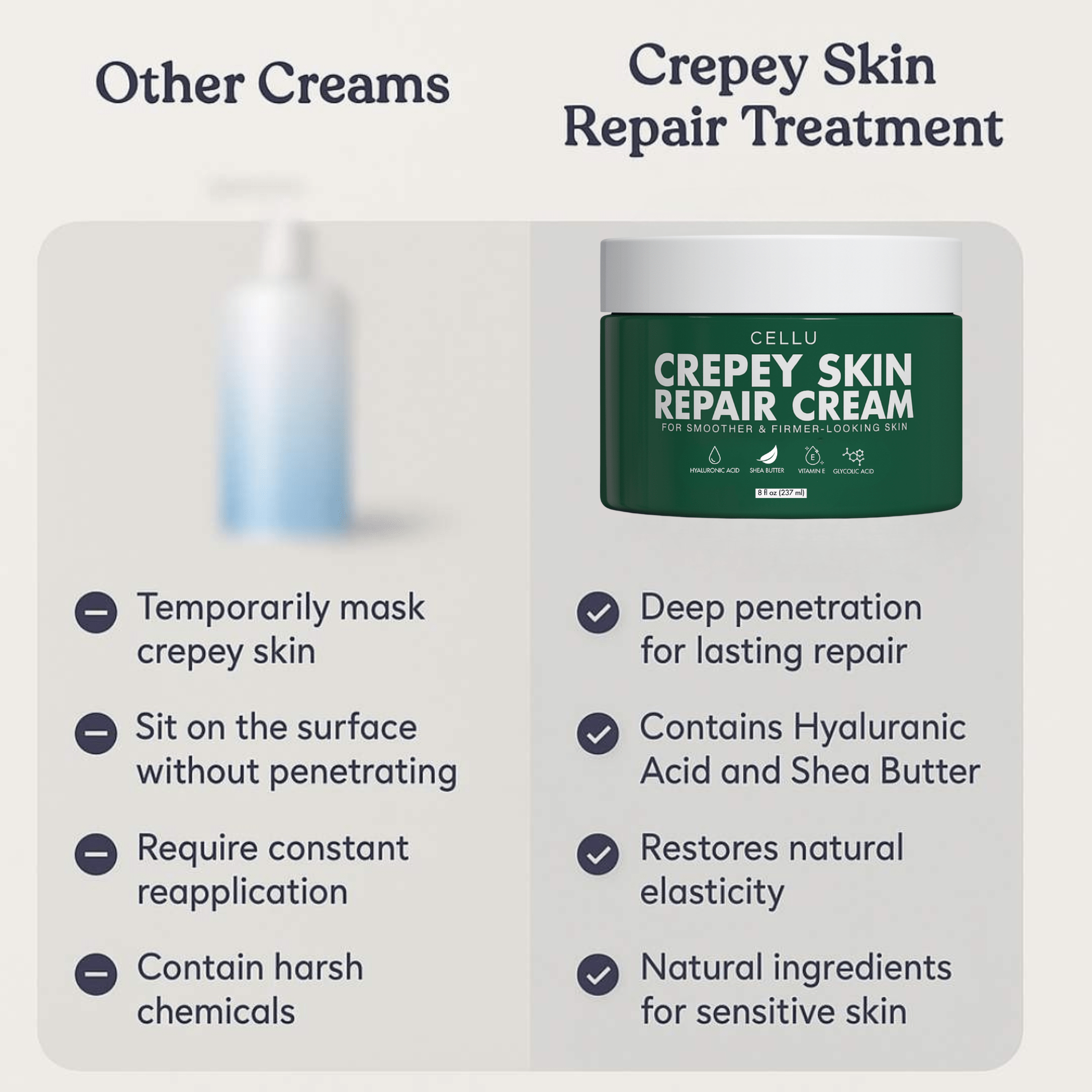 Crepey Skin Repair Treatment