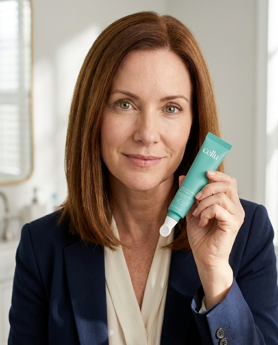 Catherine D. with Cellu tube