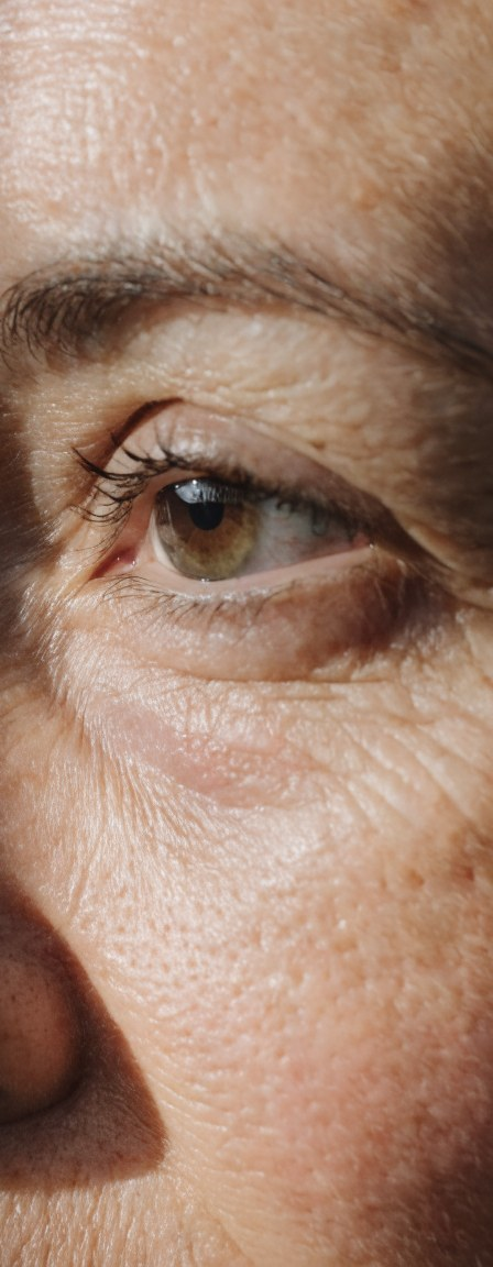 AFTER eye area close-up